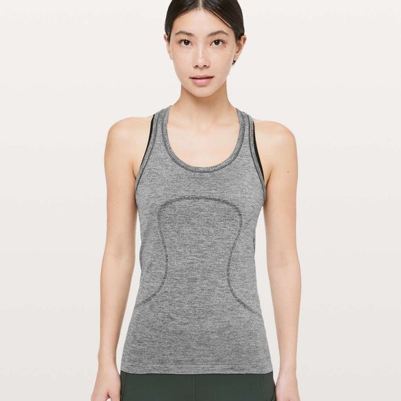 Lululemon Swiftly Tech Racerback Sparkle SIlver - Picture 1 of 8